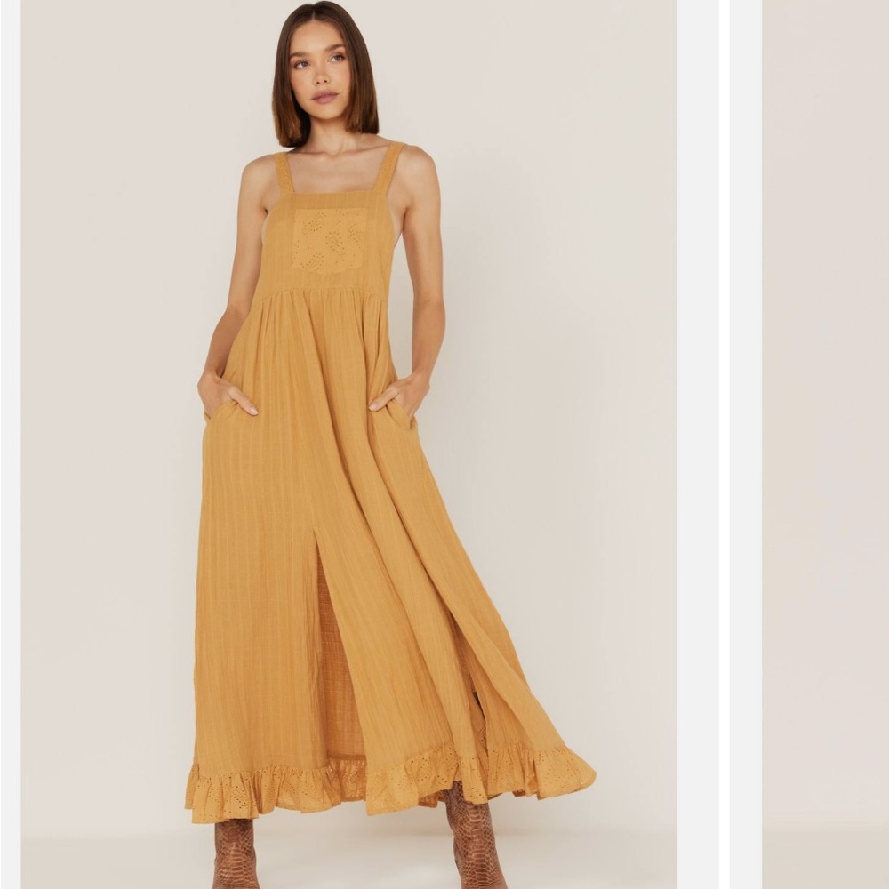 Elegant Mustard Maxi Dress